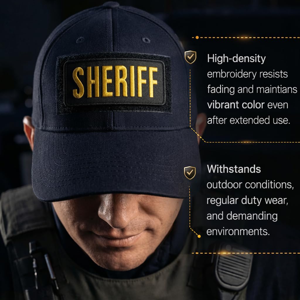 Amazon.com: Embroidered Sheriff Patch for Vest - Sheriff